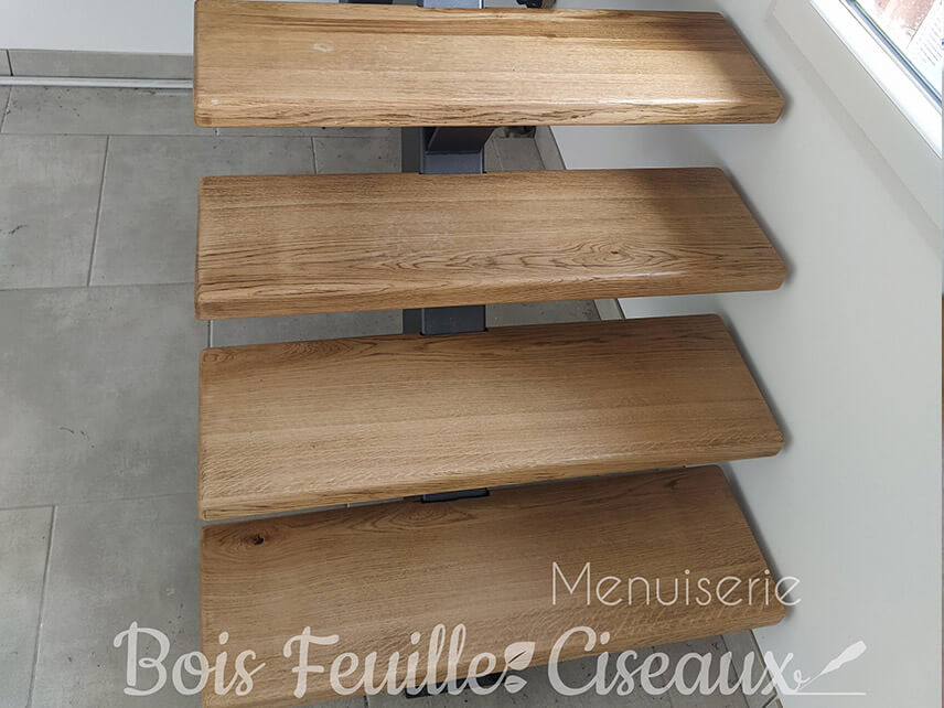 Escalier en bois et métal