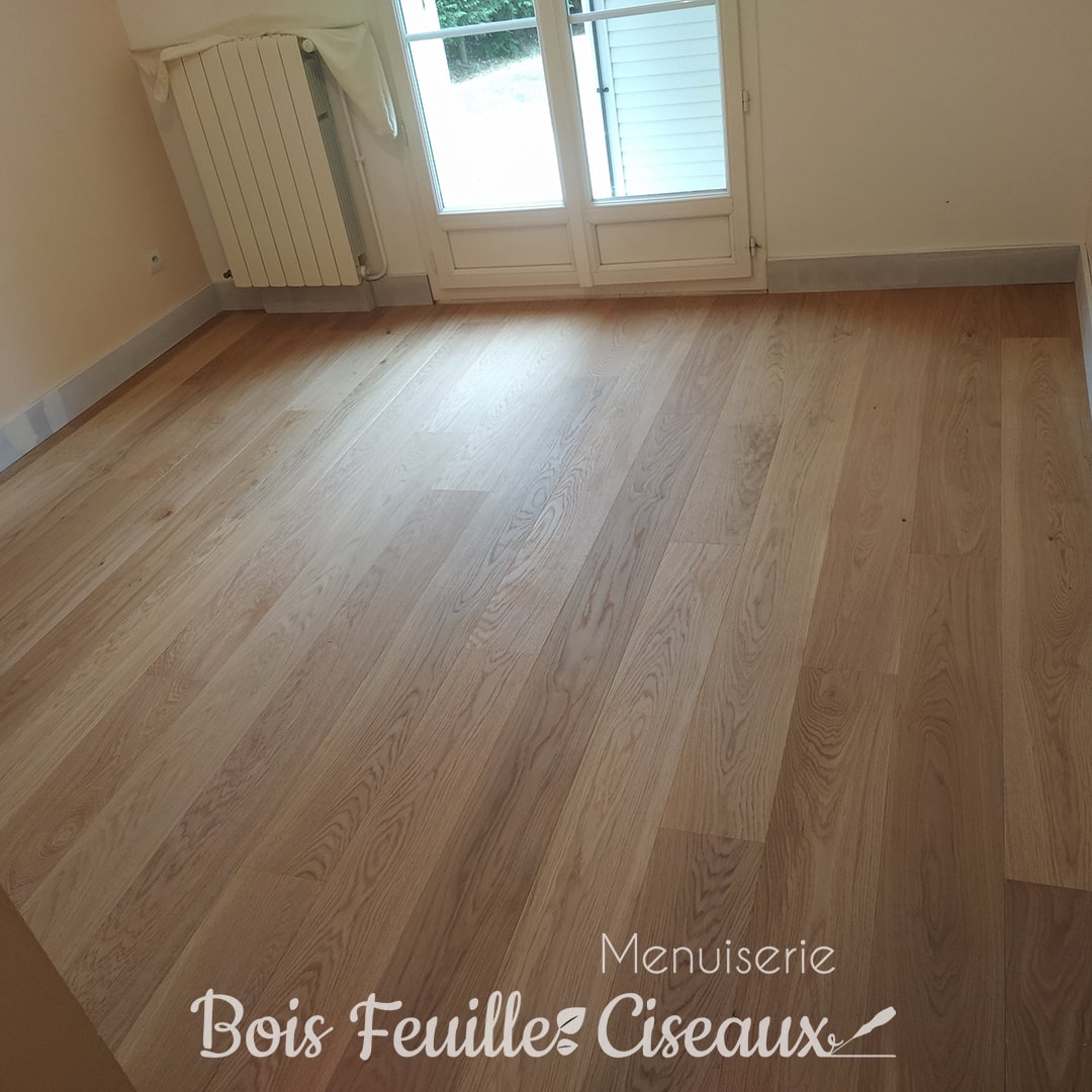 Pose d'un Parquet Bois massif